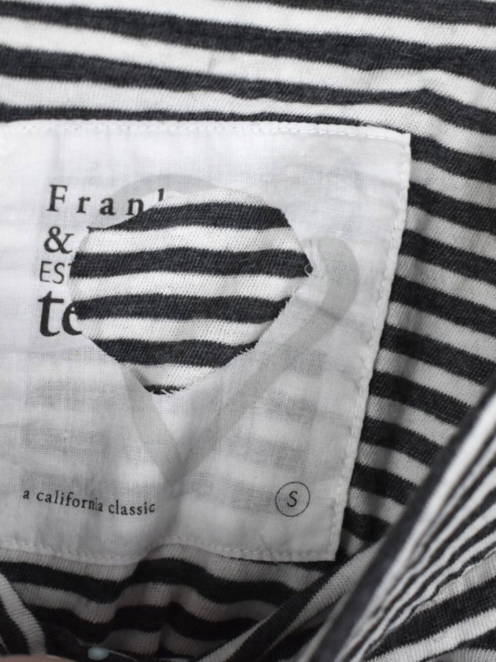 Frank & Eileen Tee Lab Jersey Skirt Small Black & White Stripe Preppy Coastal - Picture 4 of 6